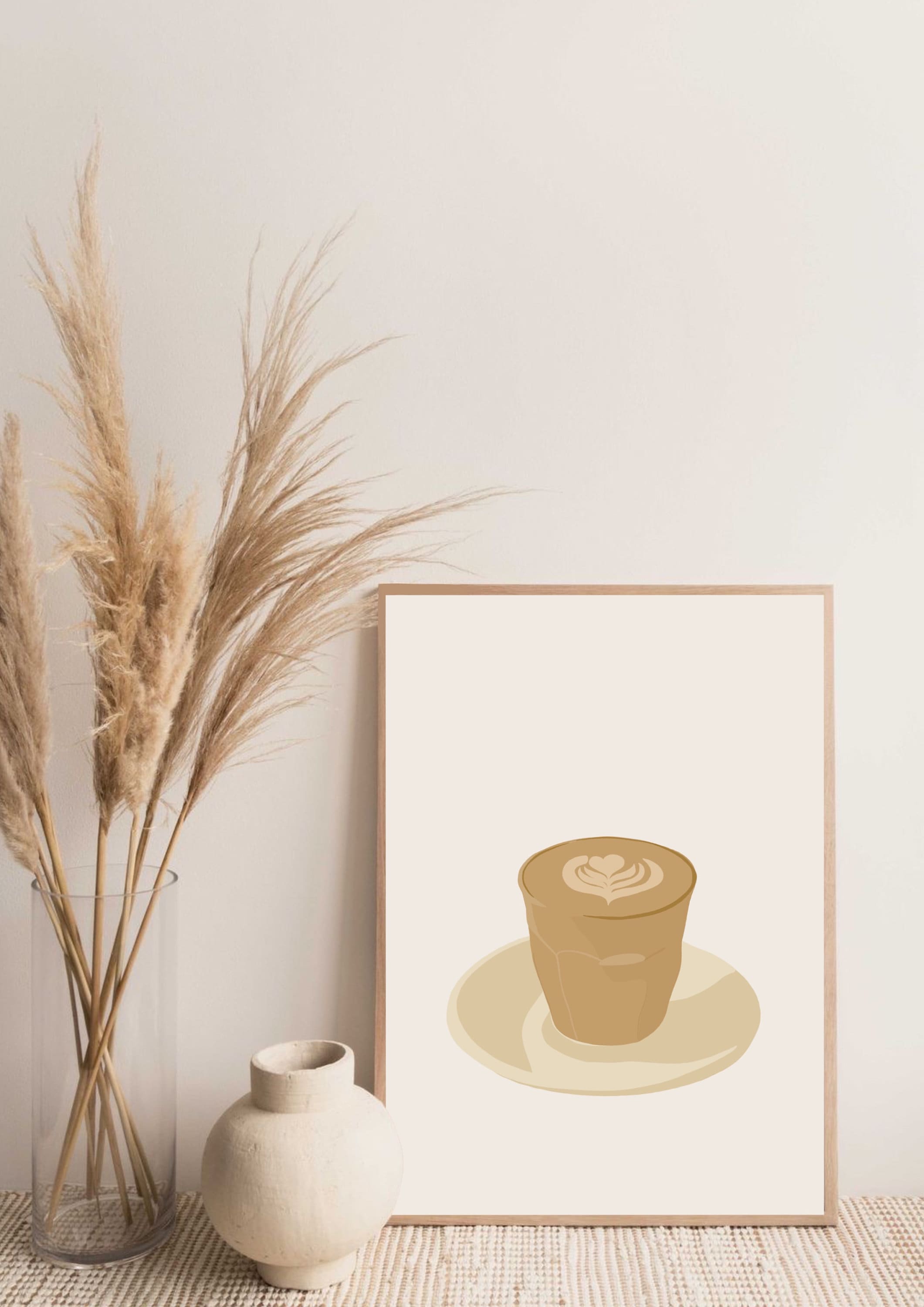 Coffee Cup Wall Art Print Etsy