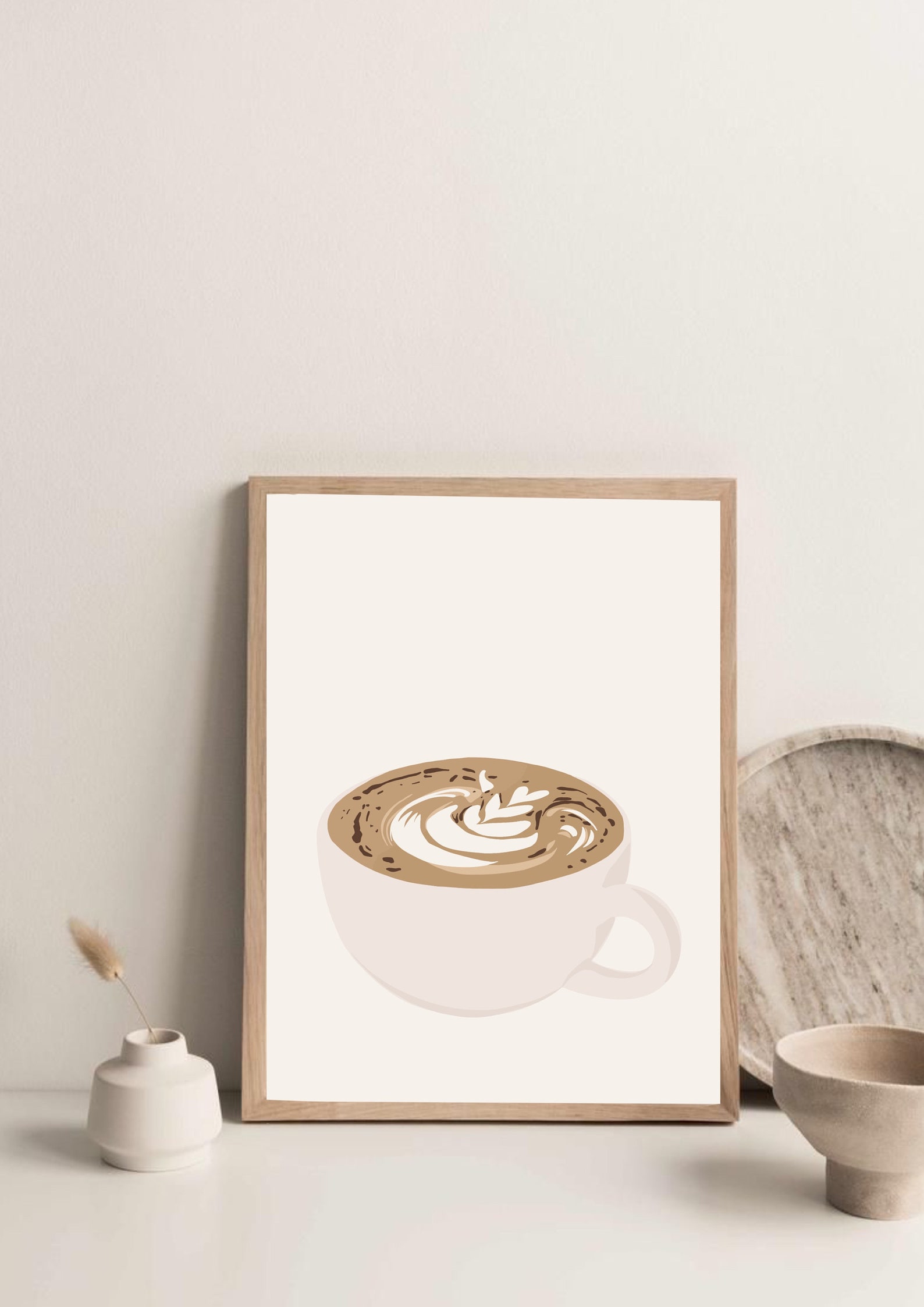 Coffee Mug Wall Art Print Etsy