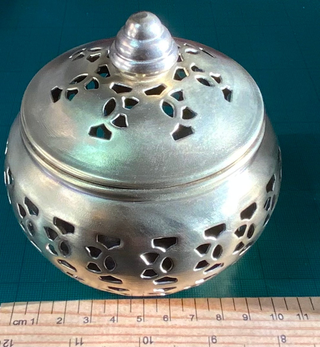 Vintage Indian Brass Bowl With Lid for Pot Pourri. Etsy UK