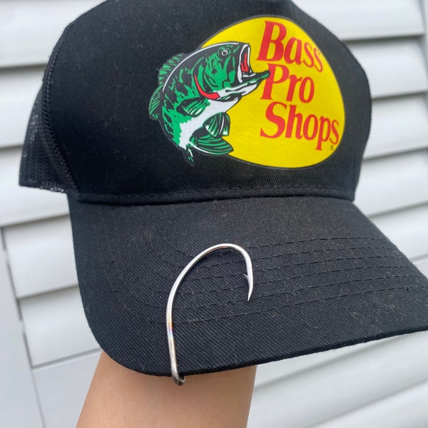 Fishing hook hat pin
