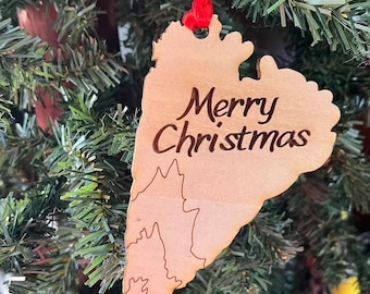 Old Faithful Yellowstone Christmas Ornament - SVG Laser File Digital Download - Commercial Use