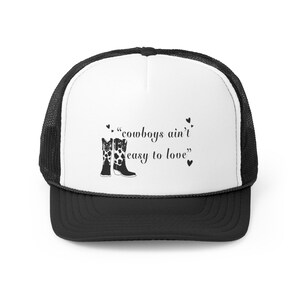Aint Easy to Love Trucker Cap(Cow Print)