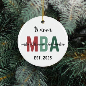 Personalisierte MBA Verzierung Kundenspezifisches MBA Geschenk Betriebswirtschaftslehre Abschlussgeschenk für MBA-Studenten Geschenk für Business School graduierte Geschenke