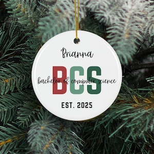Personalisierte Computer Science Ornament Kundenspezifisches BCS Geschenk für IT Abschlussgeschenk Computer Science Studenten graduierter Computerprogrammierer Schulgeschenke