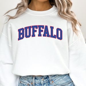 Buffalo Football Sweatshirt Vintage Buffalo Football Crewneck Shirt Gift for Buffalo Football Fan Gift Retro Buffalo Game Day Shirt Women&#39;s