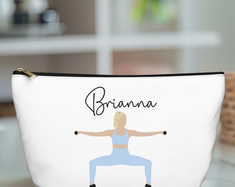 Custom Barre Socks Pouch Grip Socks Bag Pilates Socks Pouch Grippy Sock Zipper Bag Personalized Barre Instructor Gift for Pilates Instructor