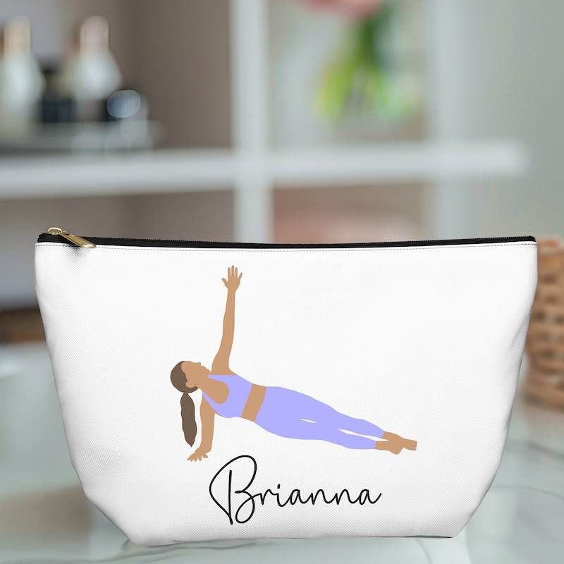 Custom Pilates Socks Pouch Grip Socks Bag Barre Socks Pouch Grippy Sock Zipper Bag Personalized Pilates Instructor Gift for Barre Instructor