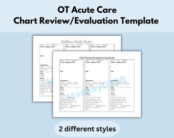 Modèle d'examen et d'évaluation des dossiers pour les étudiants en ergothérapie en soins aigus, ergothérapeutes, OTA COTA, travail sur le terrain