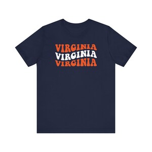 T-shirt Virginie vintage Chemise Virginie Cadeau pour fan de Virginie Cadeau chemise Virginie rétro Game Day T-shirt Virginie vintage pour femme talonnage image 5