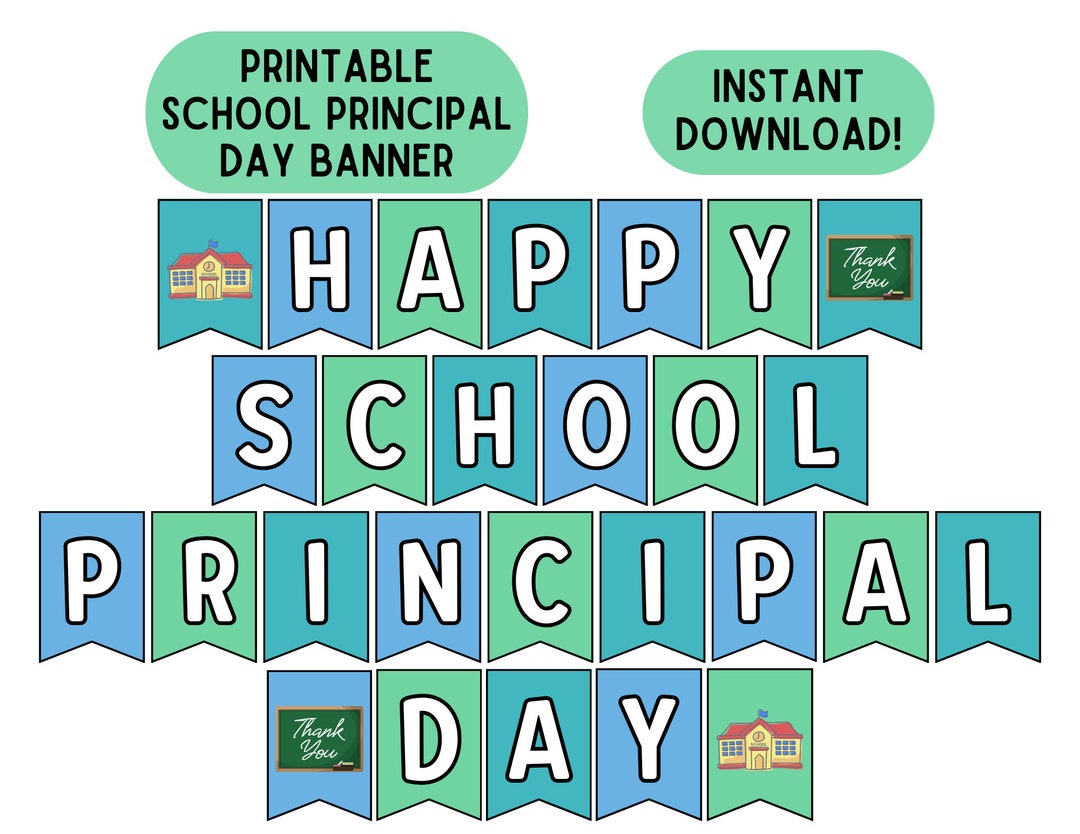 School Principal Day Banner School Principals