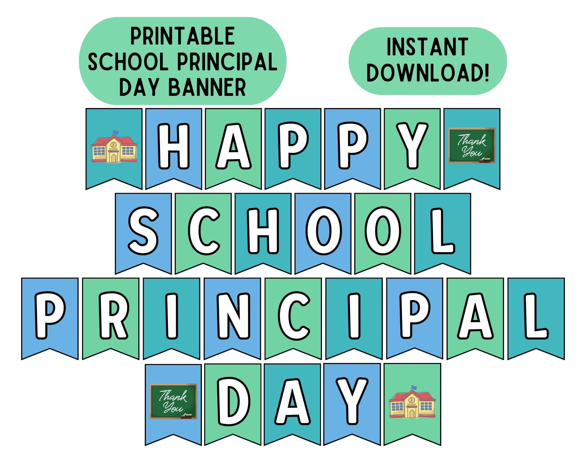 School Principal Day Banner School Principals' Day Sign Printable