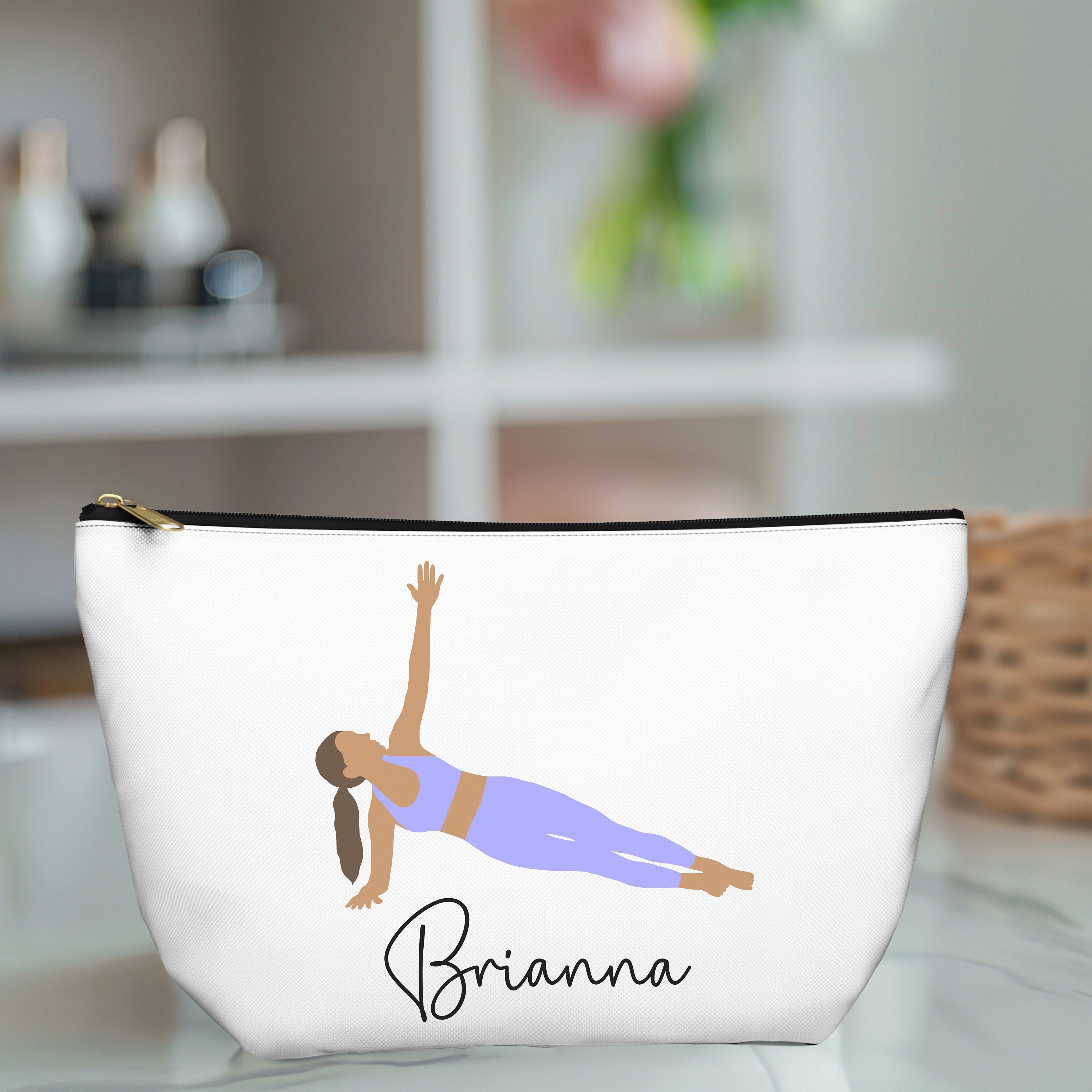 Custom Pilates Socks Pouch Grip Socks Bag Barre Socks Pouch Grippy Sock Zipper Bag Personalized Pilates Instructor Gift for Barre Instructor