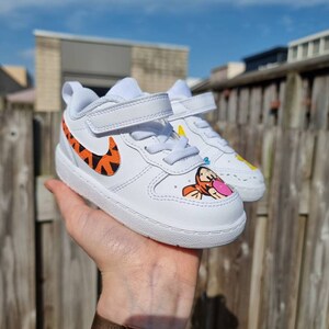 Nike custom Winnie Pooh and Tiger kids baby image 3