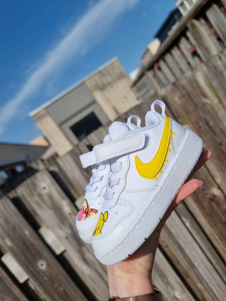 Nike custom Winnie Pooh and Tiger kids baby image 2