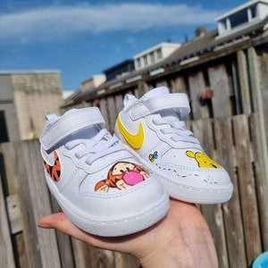 Nike custom Winnie Pooh and Tiger kids baby image 1