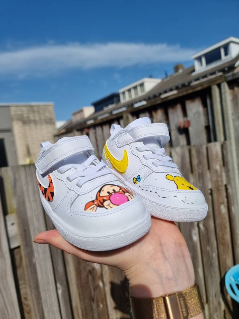 Nike custom Winnie Pooh and Tiger kids baby image 1