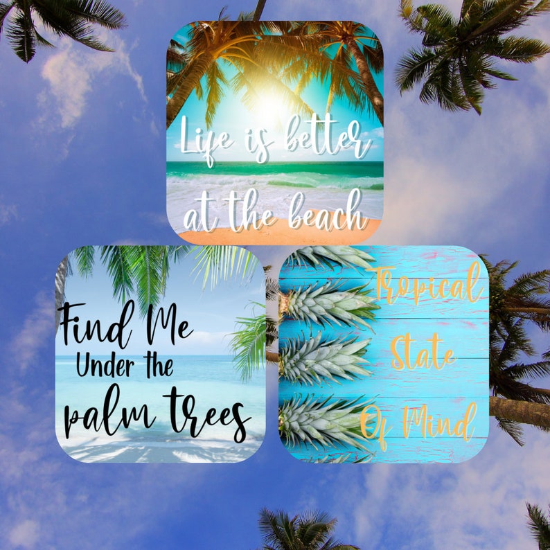 Tropical Breeze Beach Aesthetics iPhone App Aesthetic Icons Beach Aesthetic App Icons Palm Trees IOS Icons Ocean IOS image 4