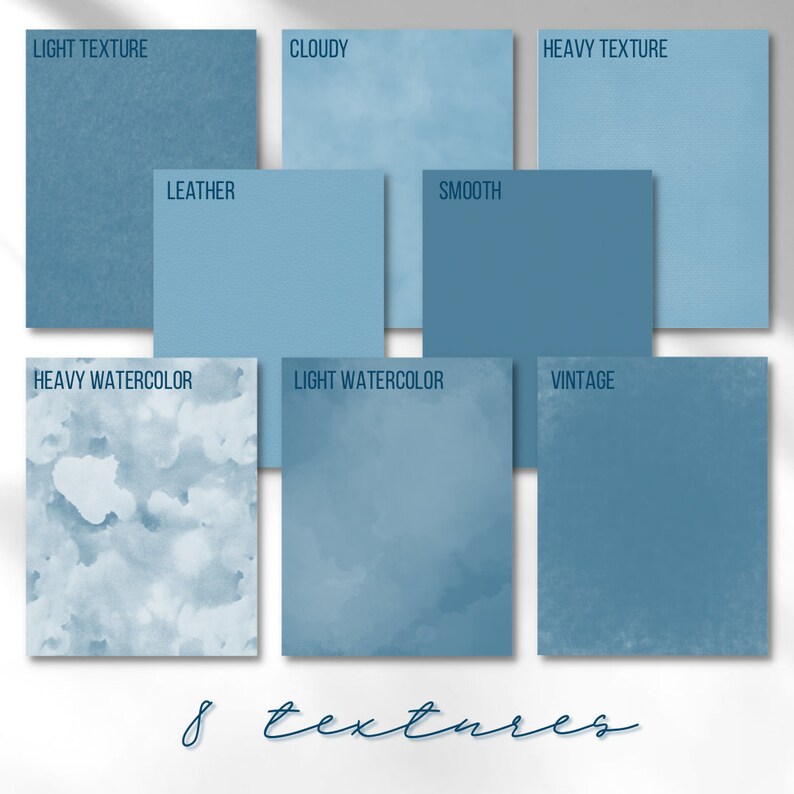 Dusty Blue Digital Paper Goodnotes Notability Note-taking - Etsy