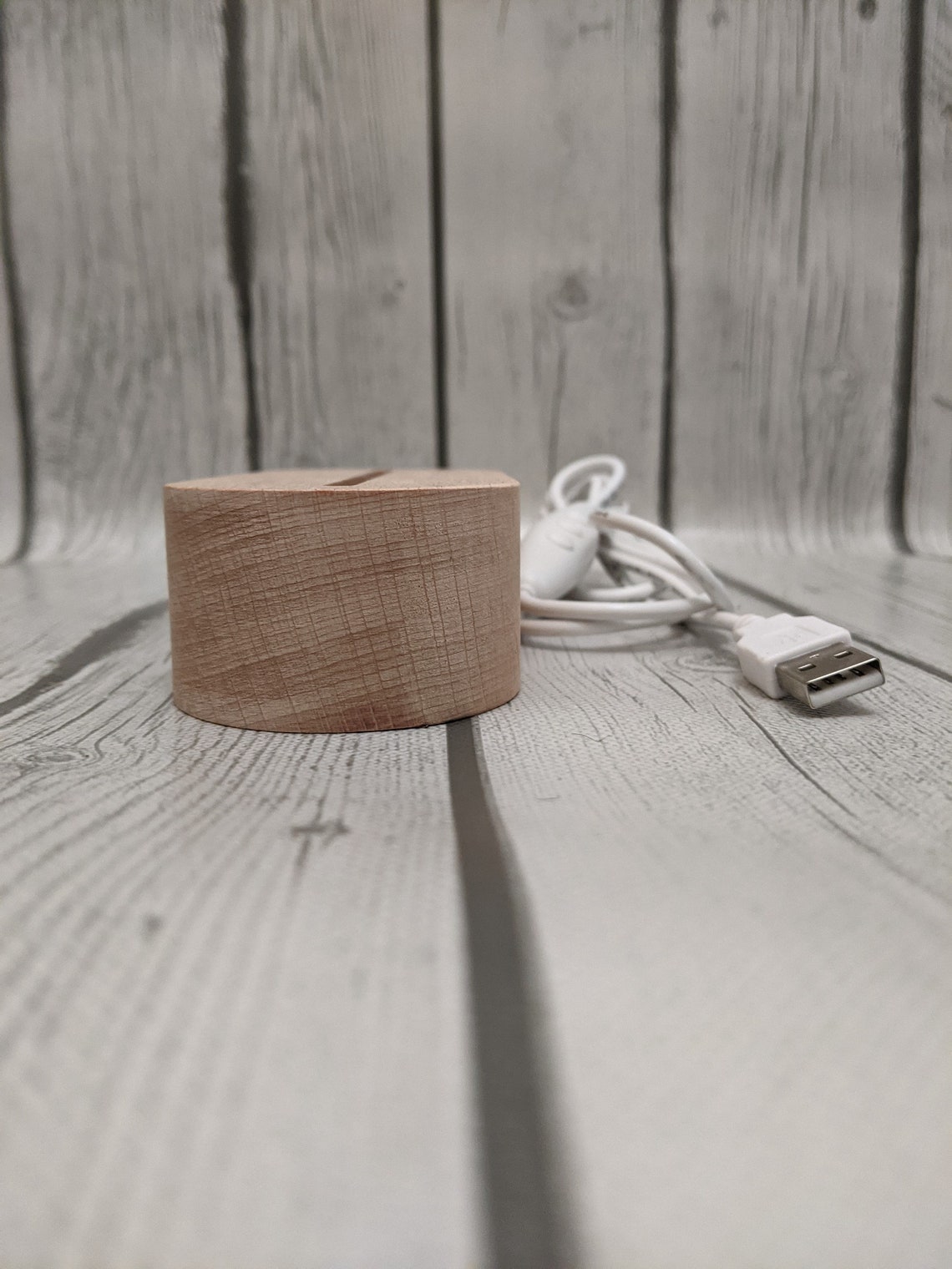 LED Light Base for Acrylic Signs Solid Wood with Cable Powered Etsy