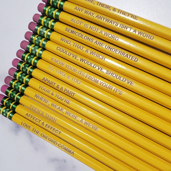 English Teacher Edition Ticonderoga #2 Pencils Homophone 14 Count
