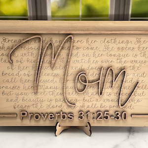 Proverbs 31 Christian Wood Sign a Wife of Noble Character Bible Verse  Wooden Signs Hanging Plaque Ho…See more Proverbs 31 Christian Wood Sign a  Wife