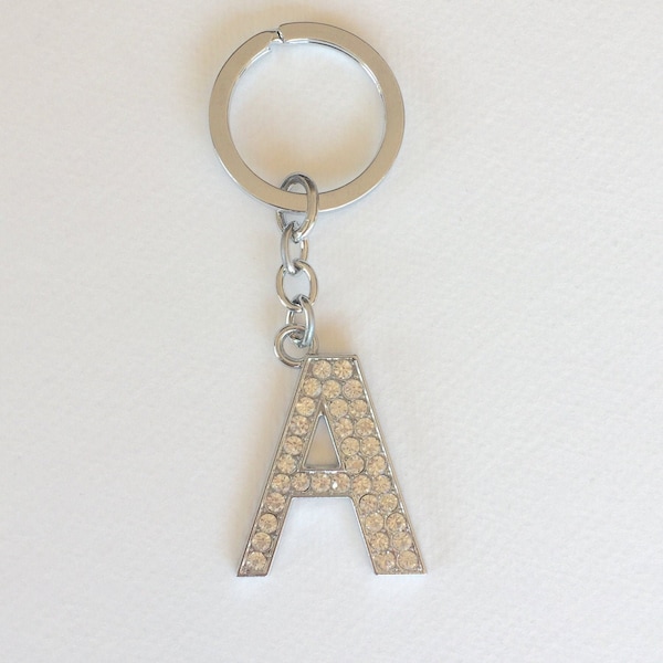 Initial Keychain Etsy