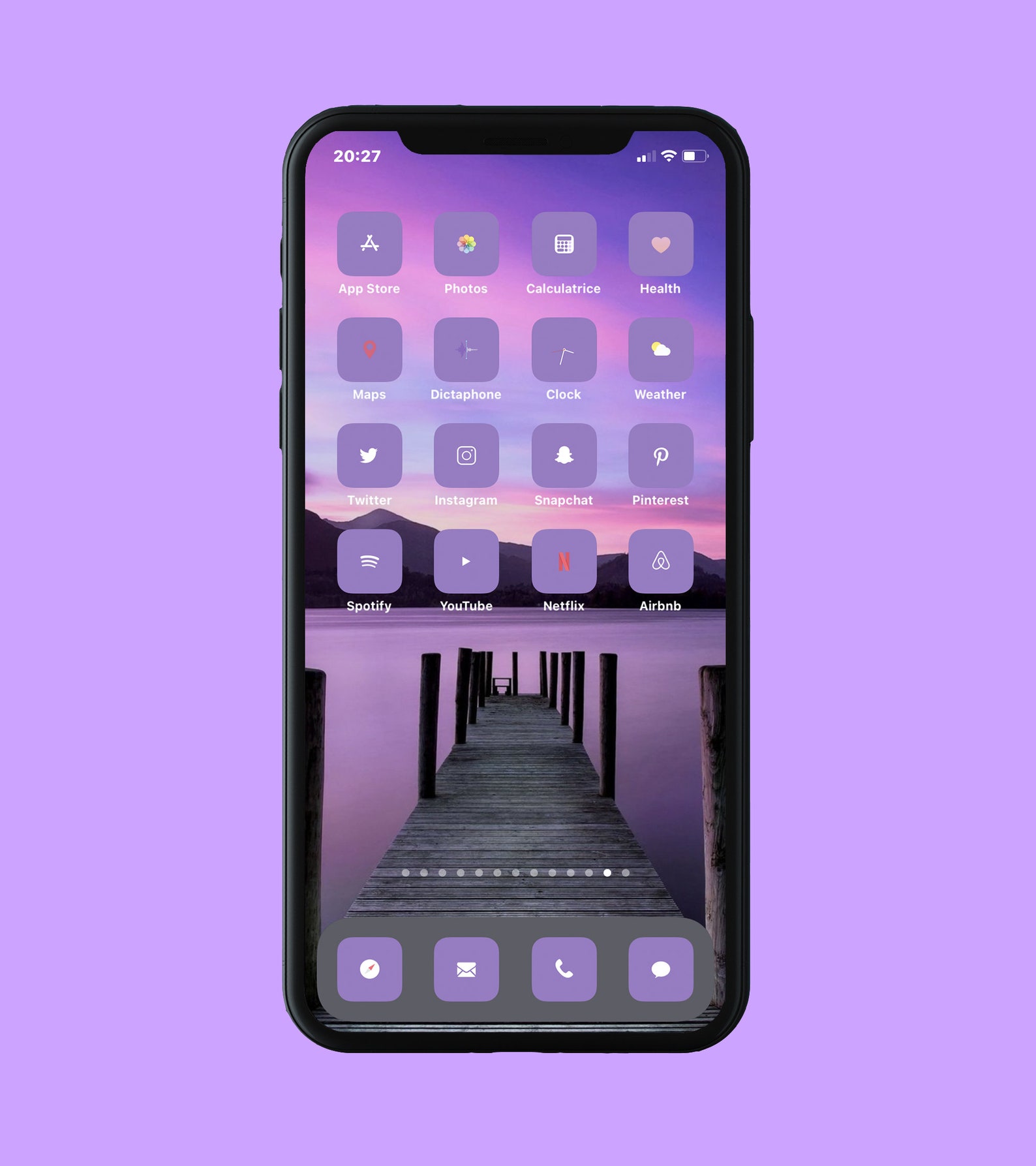 100 Lavender Purple Minimalist iPhone iOS 14 App Icons | Etsy
