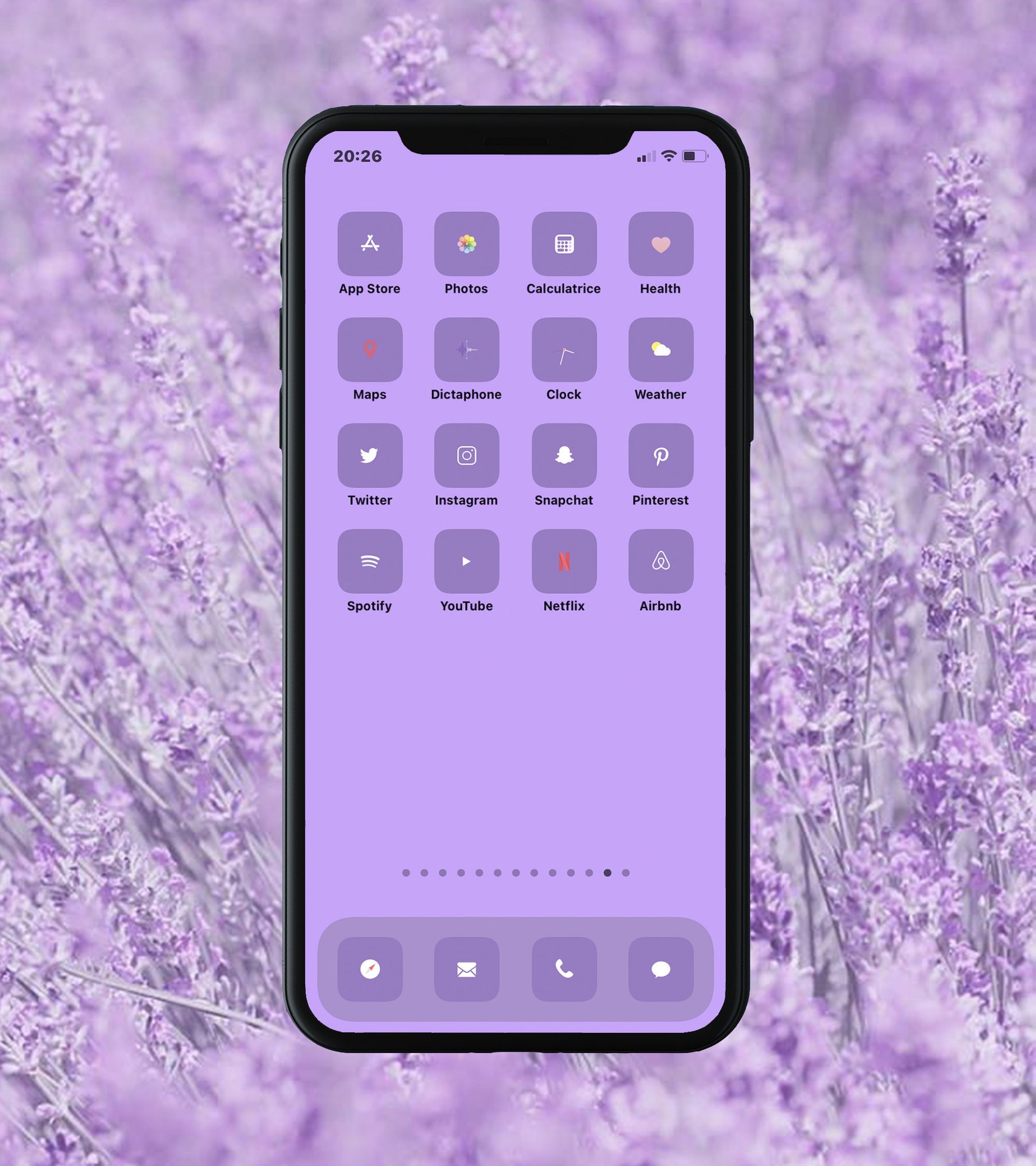 100 Lavender Purple Minimalist iPhone iOS 14 App Icons | Etsy