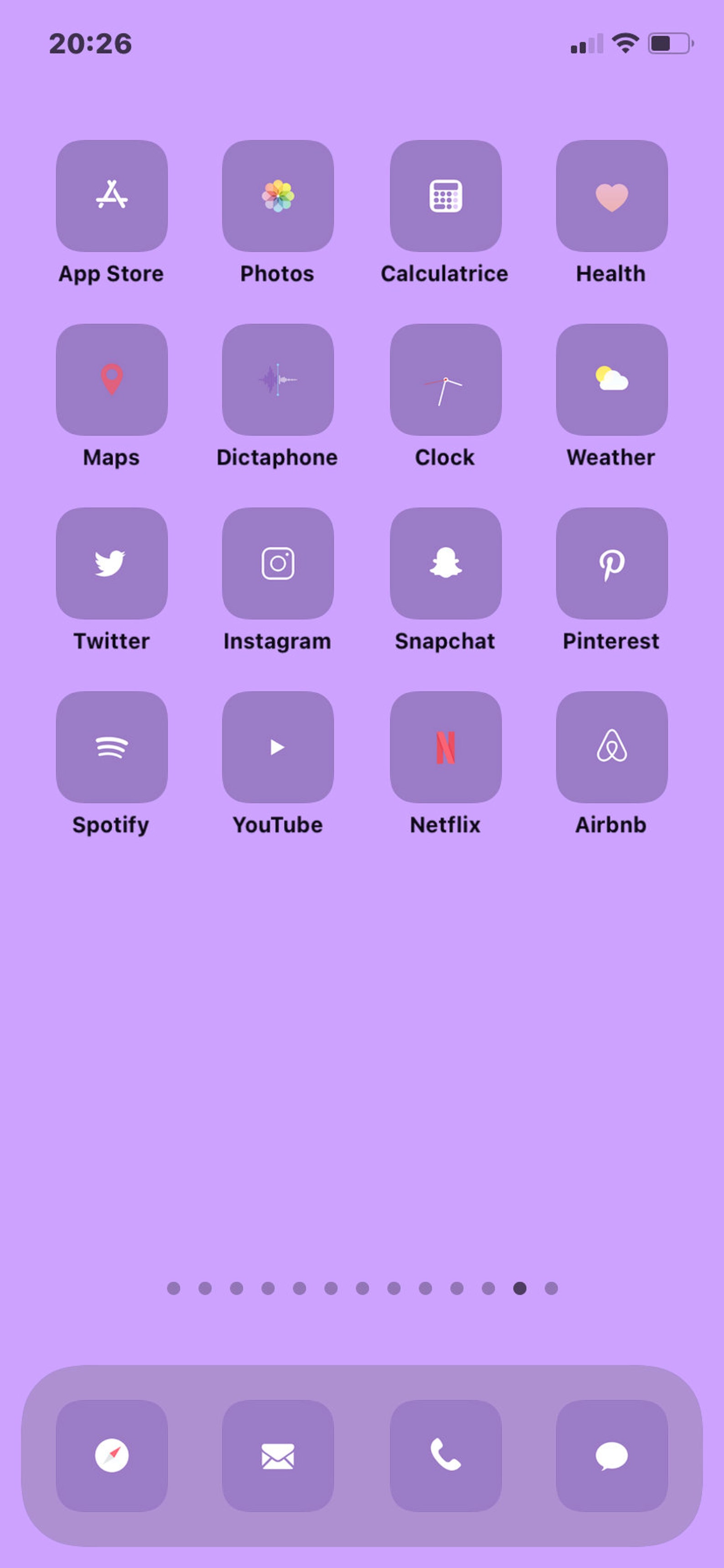 100 Lavender Purple Minimalist iPhone iOS 14 App Icons | Etsy