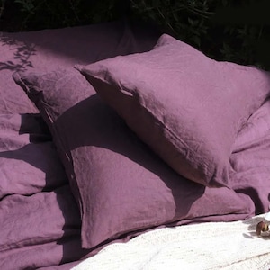 Linen pillow cover–Natural envelope linen pillowcase–Decorative linen pillow