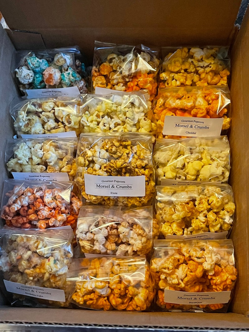 Gourmet Popcorn Sampler Pack Etsy
