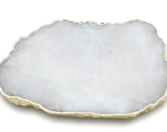 ホワイトアゲートチーズプラッター/トレイ、テーブル装飾、新築祝いのギフト。