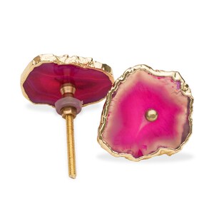 Pink Agate Cabinet Drawer Pull/Knobs, Interior Decorative Handle