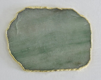 Green Aventurine Cheese Platter/Tray, Table Decor, House Warming Gift.