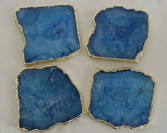 Blue Agate Coaster Set of 4.