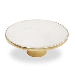 White Marble Round Cake Stand/Wedding Cake Stand/Cake Stand for Decor/Cake Server/Photo Props/Centrepiece