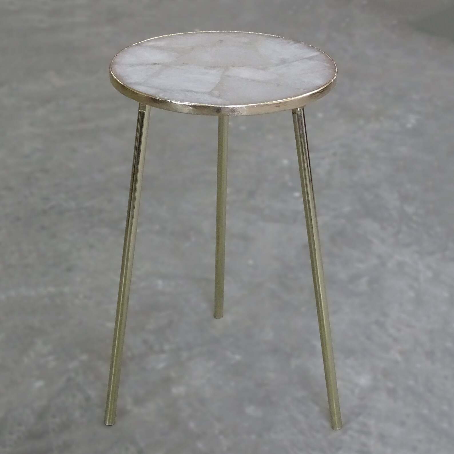 Weißer Achat Tisch Gelegentlicher runder Tisch Verbund Achat | Etsy