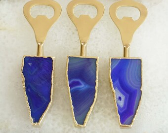 Agate Onyx Bottle Opener Set Of 3