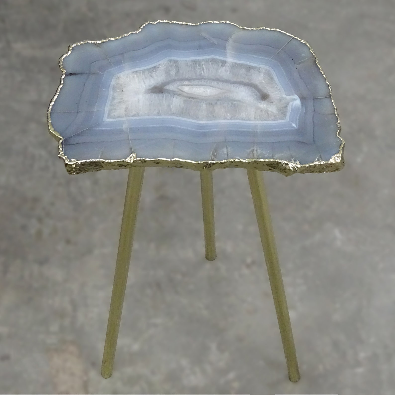 Gray Agate Drink Table Single Slice Agate Drink Table With - Etsy