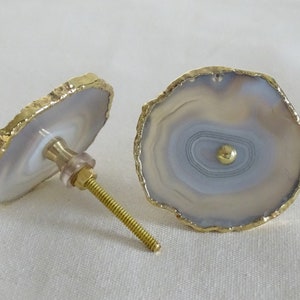 Natural Agate Cabinet Drawer Pull/Knobs, Interior Decorative Handle