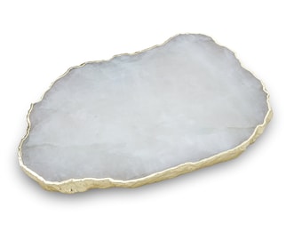 White Agate Cheese Platter/Tray, Table Decor, House Warming Gift.