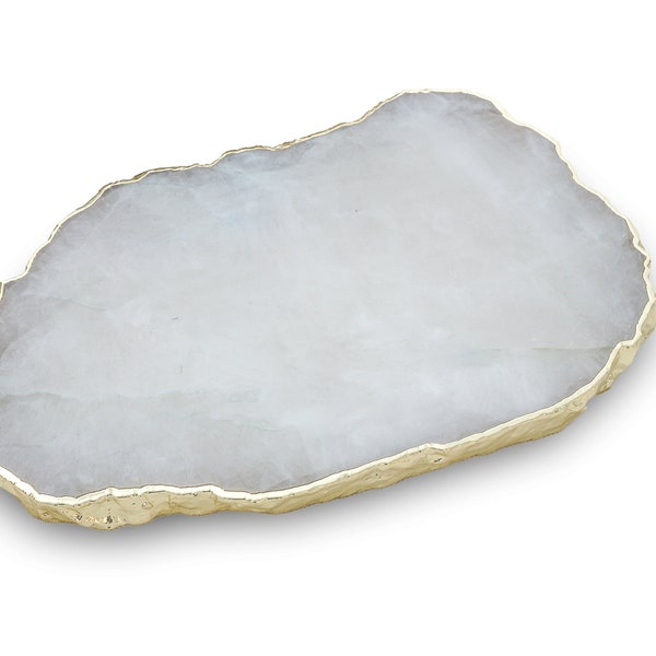 White Agate Cheese Platter/Tray, Table Decor, House Warming Gift.