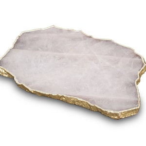 Rose Quartz Cheese Platter/Tray, Table Decor, Natural Stone Platter, Agate Platters, Agate Cheese Board, Sign Boards, House Warming Gift