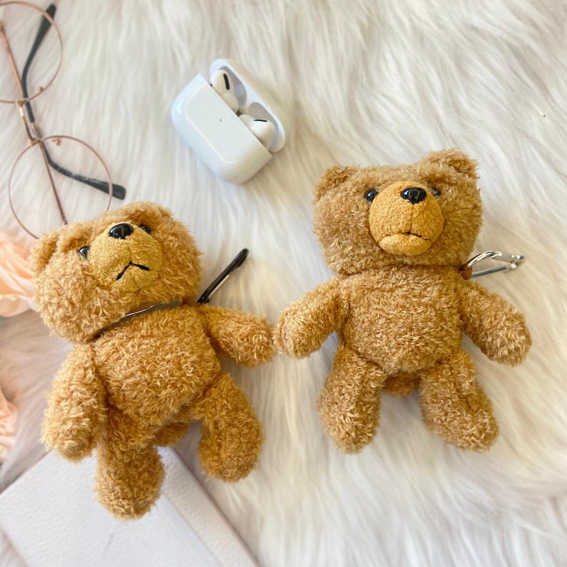 apple airpods pro case airpods case cover Cute bear AirPods case Teddy bear airpod case airpods pro 3D Protective Silicone Case Cover