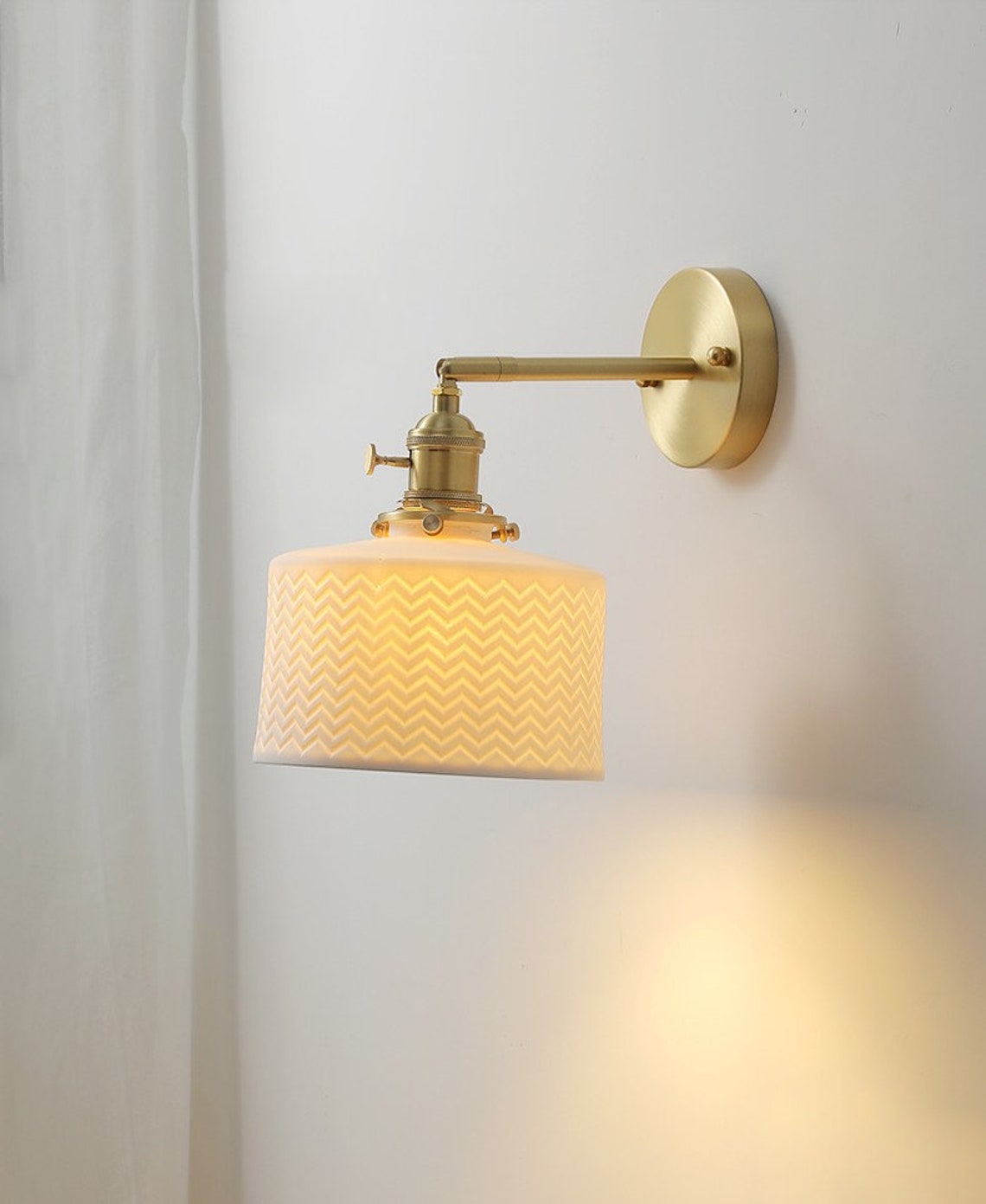 Wall Ceramic Light Wall Sconce Lighting Fixture Home Decor Etsy