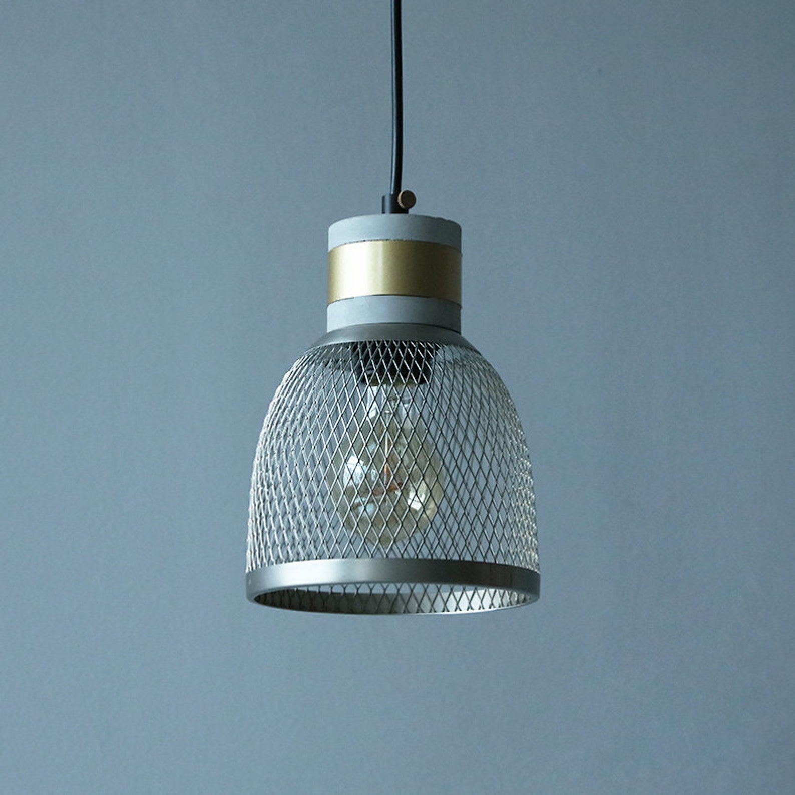 Cement Concrete Pendant Light Hanging Lighting Fixture Home Etsy