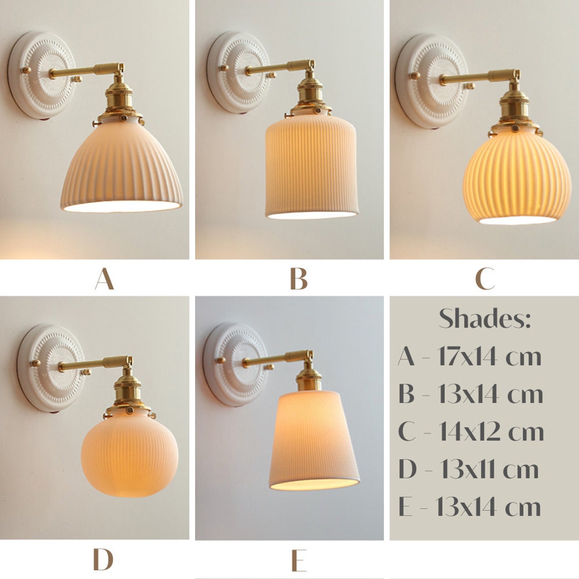 Wall Ceramic Light Wall Sconce Lighting Fixture Home Decor Etsy