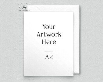 Download A2 Card Mock Up Etsy