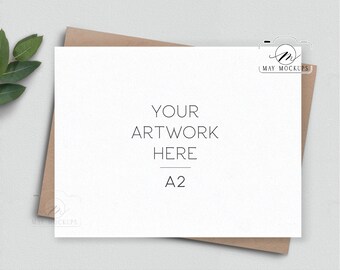 Download A2 Card Mockup Etsy