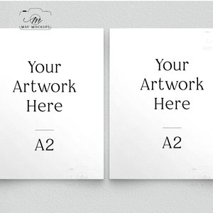 Doppelte A2-Karte Mockup, leere A2-Karte Mock-up für Instant JPEG Digital Download